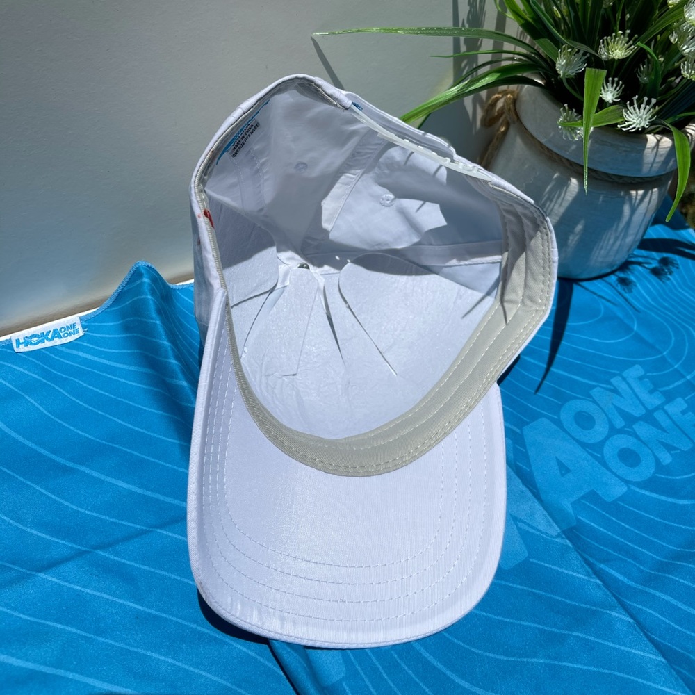 HOKA🔴Time to Fly white hat new without tags - Picture 7 of 7
